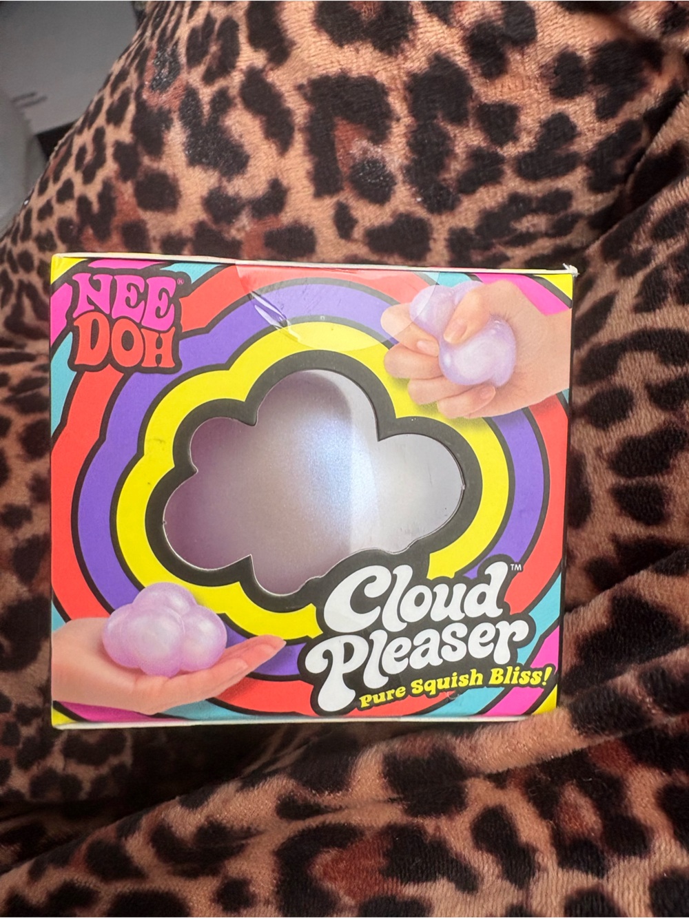 NeeDoh Cloud Pleaser Purple Stress Squish Toy